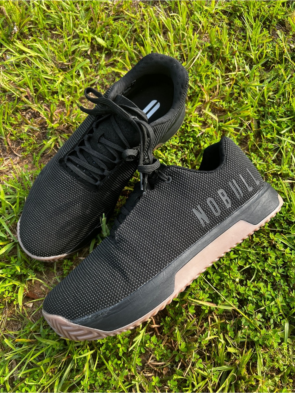 CLEAN NoBull size 12.5 Mens Outwork Edge Black Gum Gym shoes